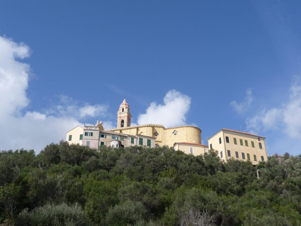 Kustplaats Cervo, bloemenrivièra, Ligurië, Italië