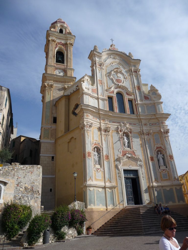 kerk Cervo, Italiaanse Riviera