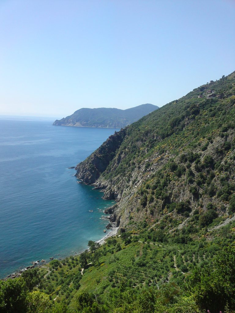 Ligurische kust bij Cinque Terre, Ligurië, Italië