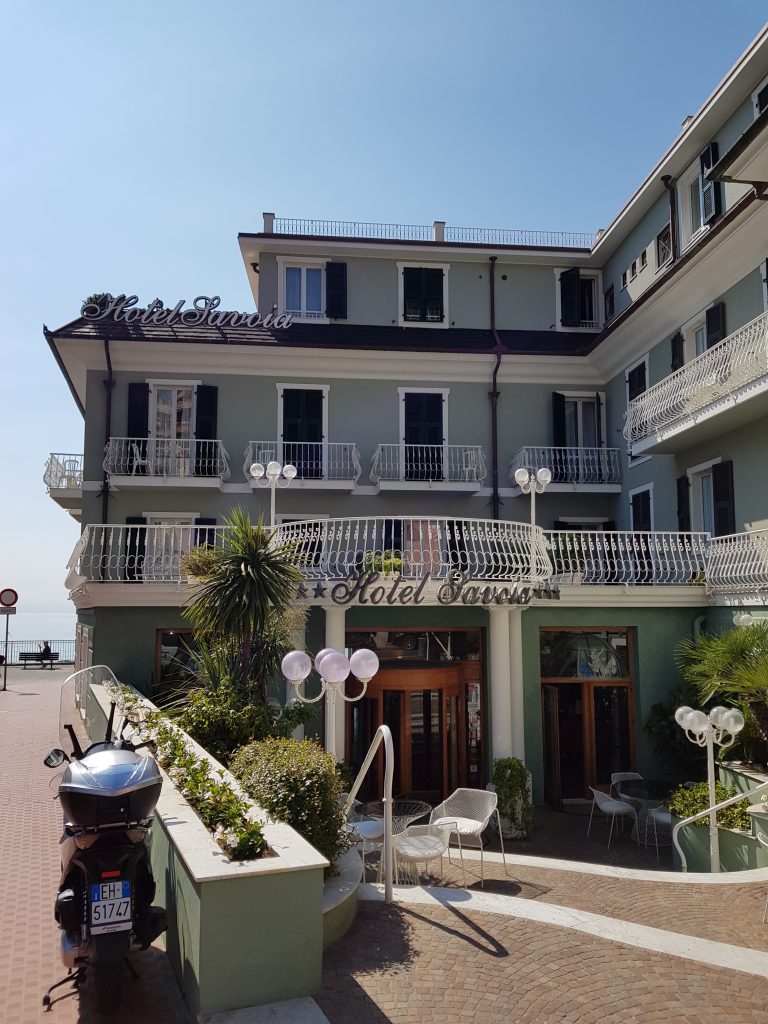 Hotel Savoia, Alassio, bloemenrivièra, Italië *** (strandhotel)