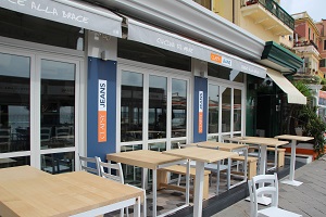 Kindvriendelijk restaurant Clapsy aan het strand van Alassio
